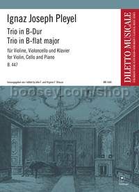 Trio in B-flat major B.447 - violin, cello and piano (score and parts)