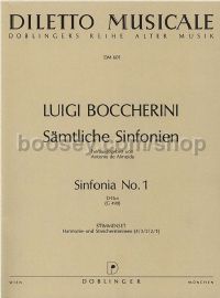 Sinfonia No. 1 in D major G 490 - orchestra (score)