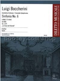 Sinfonia No. 6 in D minor op. 12/4 G 506 - orchestra, 2 violins and 2 cellos (score)