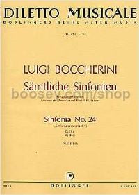 Sinfonia No. 24 in G major - orchestra and 2 cellos (score)