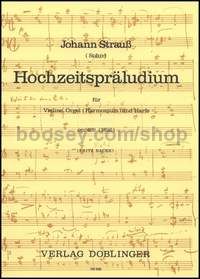 Hochzeitspräludium op. 469 - violin, organ (harmonium) and harp