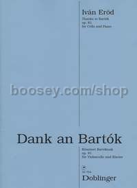 Dank an Bartok op. 81 - cello and piano