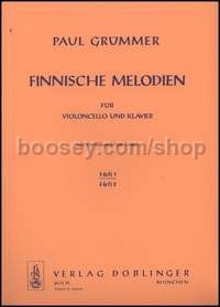 Finnische Melodien Heft 1 - cello and piano