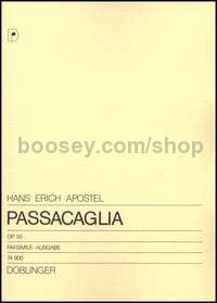 Passacaglia op. 50 - orchestra