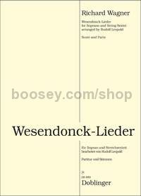 Wesendonk-Lieder - soprano, 2 violins, 2 violas and 2 cellos (score and parts)