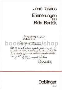Erinnerungen an Bela Bartok
