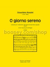 O giorno sereno (Solfeggio Fassung) - high voice & piano