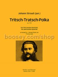 Tritsch-Tratsch-Polka op. 214 - percussion quartet (score & parts)