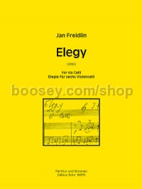 Elegy (6 cellos score & parts)