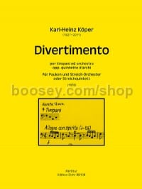 Divertimento (timpani and string orchestra or string quintet)