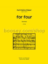 for four - 4 clarinets