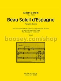 Beau Soleil d'Espagne (Score & Part)