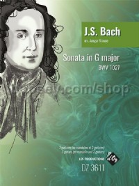 Sonata in G Major BWV 1027 (Guitar Trio Score & Parts)