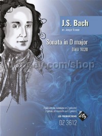 Sonata in D Major BWV 1028 (Guitar Trio Score & Parts)