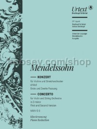 Violin Concerto in D minor (Violin & Piano)