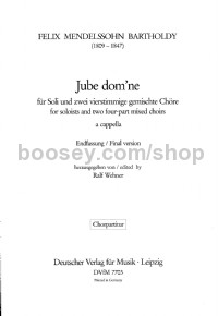 Jube dom'ne - mixed choir