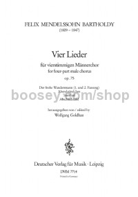 4 Lieder, Op. 75 - mixed choir