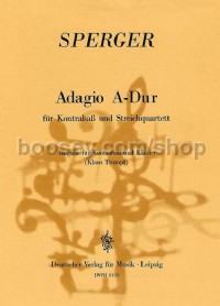 Adagio in A major - double bass, piano