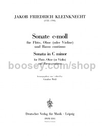 Sonata in C minor - flute, oboe, basso continuo