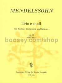 Piano Trio Op. 66 Piano, Violin , Vcl Score & Parts