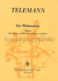 Der Weiberorden - soprano, 2 violins & basso continuo