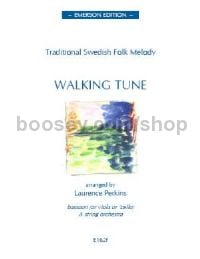 Walking Tune Swedish Folk Tune for solo instrument, strings (score & parts)