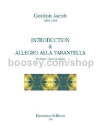 Introduction & Allegro alla Tarantella for flute, oboe & piano