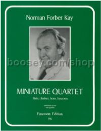 Miniature Quartet for flute, clarinet, bassoon, horn (score)