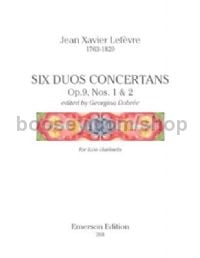 Six Duos Concertans Op.9 Nos. 1 & 2 for 2 clarinets