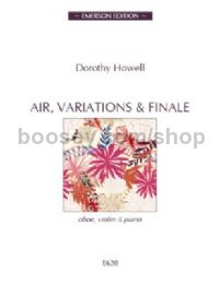 Air, Variations & Finale for oboe, violin & piano (score & parts)