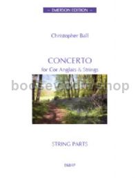 Cor Anglais Concerto for cor anglais, strings (set of parts)