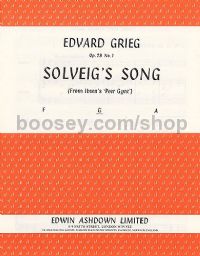 Solveig's Song (from Peer Gynt) - medium voice