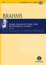 Double Concerto in A Minor, Op.102 (Violin, Violoncello & Orchestra) (Study Score & CD)