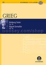 Holberg Suite / Sigurd Jorsalfar Suite (Orchestra) (Study Score & CD)