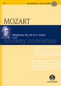 Symphony No.40 in G Minor, K 550 (Orchestra) (Study Score & CD)