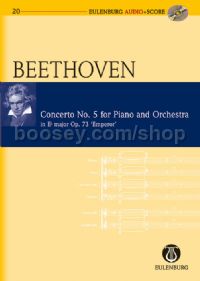 Concerto for Piano No.5 in Eb Major, Op.73 (Piano & Orchestra) (Study Score & CD)