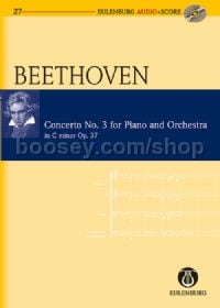 Concerto for Piano No.3 in C Minor, Op.37 (Piano & orchestra) (Study Score & CD)