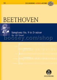 Symphony No.9 in D Minor, Op.125 (Four Soli, SATB & Orchestra) (Study Score & CD)