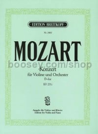Concerto No. 7 in D major KV271a - violin & piano