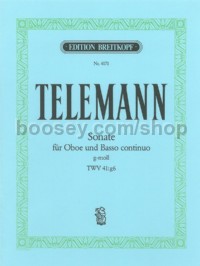 Sonata Gmin oboe & Bc (Tafelmusik) iii/5