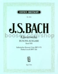 Complete Piano Works (Bach-Busoni Edition), Vol. XIII