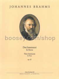 3 Intermezzi Op. 117 for piano