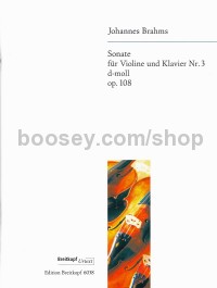 Sonata in D minor Op. 108 (Violin, Piano)