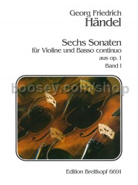 Sonatas (6) vol.1 Op. 1Vln/pf Bus/haverkampf