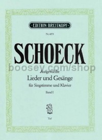 Ausgewählte Lieder und Gesänge I - tenor voice & piano