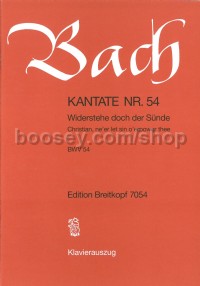 Widerstehe doch der Sünde BWV 54