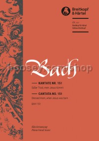 Cantata No151 Vocal Score