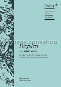 Stabat Mater Vocal Score Breitkopf Edition
