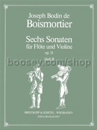 6 Sonatas, Op. 51, Vol. 2 - flute & violin