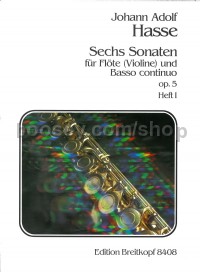 6 Sonatas, Op. 5, Vol. 1: Sonatas I-III - flute & basso continuo